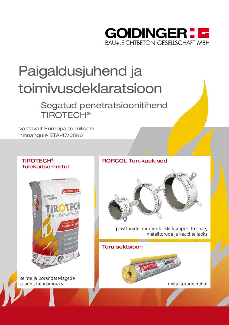 TIROTECH Segatud penetratsioonitihend – Paigaldusjuhend – eesti (7,00 MB)