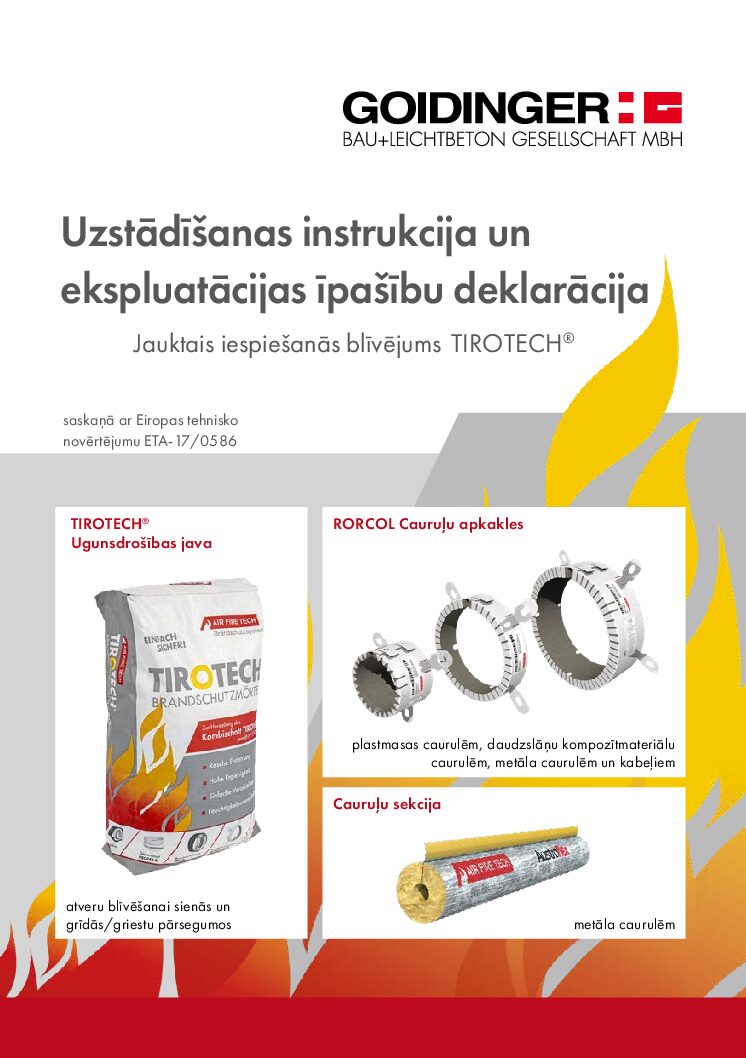 TIROTECH Jauktas penetrācijas blīvējums – Uzstādīšanas instrukcija – latviešu (7,00 MB)